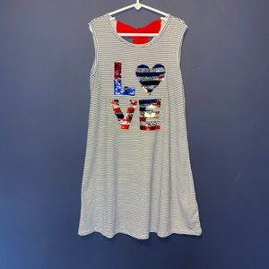 ☀️NWOT Patriotic/4th of July Girls Dress Size 8
